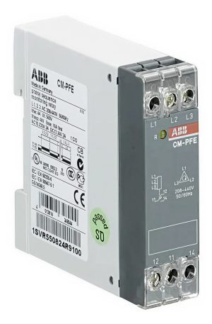 Relé de control de monitorización trifásico